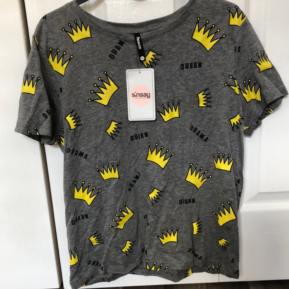 Gray and Yellow Crown Shirt
